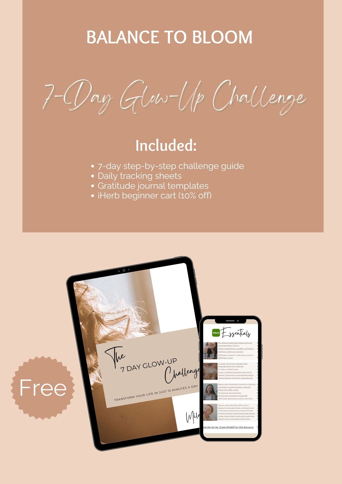 Free Product: 7-Day Glow-Up Challenge