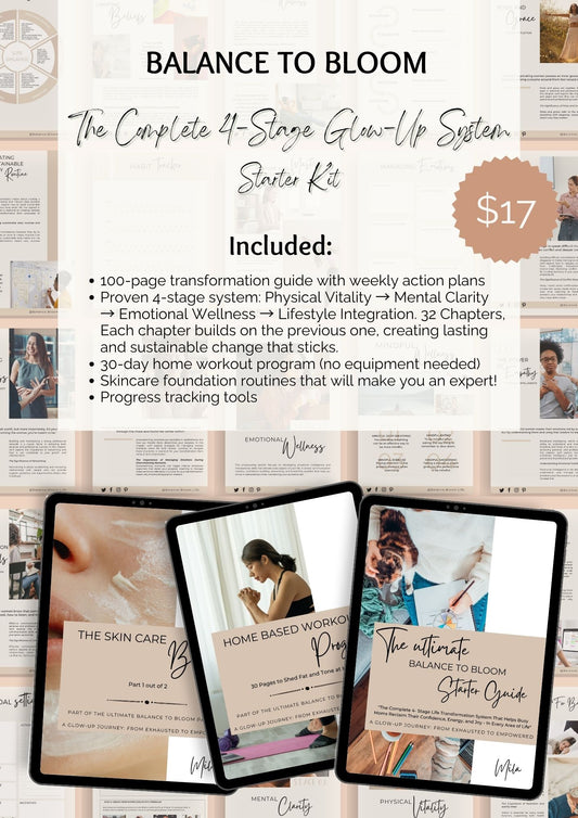 BUNDLE 1 |  The Holistic 4-Stage Glow-Up System - Starter Kit